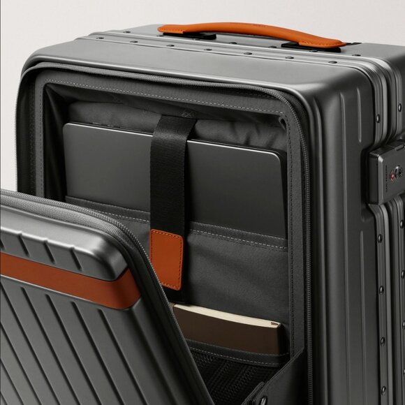 NIB Carl Friedrik The Carry-On X (Hybrid), Gray and Cognac - Picture 5 of 8